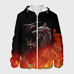 Куртка с капюшоном мужская Ведьмак сериал, цвет: 3D-белый