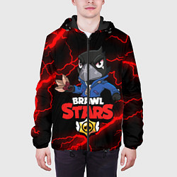 Куртка с капюшоном мужская BRAWL STARS CROW, цвет: 3D-черный — фото 2