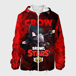 Куртка с капюшоном мужская BRAWL STARS CROW, цвет: 3D-белый