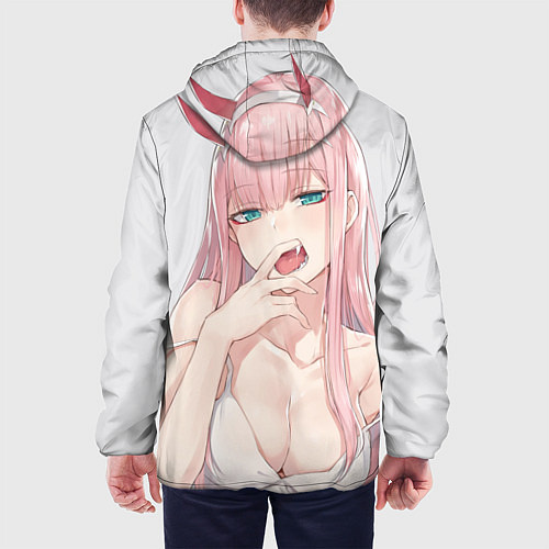 Мужская куртка Ahegao / 3D-Белый – фото 4
