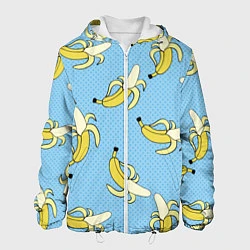 Куртка с капюшоном мужская Banana art, цвет: 3D-белый