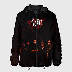 Куртка с капюшоном мужская Korn, цвет: 3D-черный