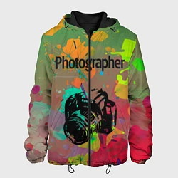 Куртка с капюшоном мужская Фотограф, цвет: 3D-черный