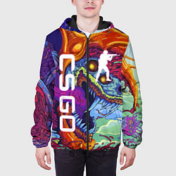 Куртка с капюшоном мужская CS GO HYPERBEAST, цвет: 3D-черный — фото 2