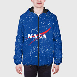 Куртка с капюшоном мужская NASA, цвет: 3D-черный — фото 2