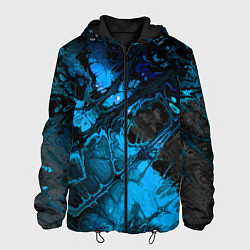 Куртка с капюшоном мужская Nu abstracts art, цвет: 3D-черный