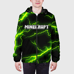 Куртка с капюшоном мужская MINECRAFT STORM, цвет: 3D-черный — фото 2