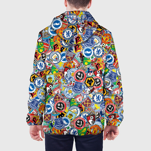 Мужская куртка Английская Премьер Лига / 3D-Белый – фото 4