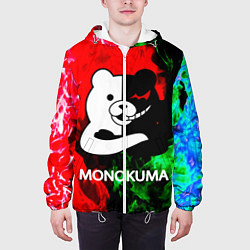 Куртка с капюшоном мужская MONOKUMA, цвет: 3D-белый — фото 2