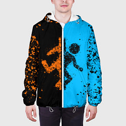 Куртка с капюшоном мужская Portal, цвет: 3D-белый — фото 2