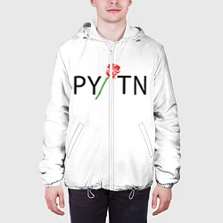 Куртка с капюшоном мужская ТИКТОКЕР - PAYTON MOORMEIE, цвет: 3D-белый — фото 2