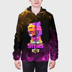 Куртка с капюшоном мужская Brawl Stars Sandy, цвет: 3D-черный — фото 2