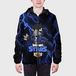 Куртка с капюшоном мужская Brawl Stars CROW, цвет: 3D-черный — фото 2