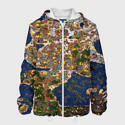 Куртка с капюшоном мужская Герои 3 Карта, цвет: 3D-белый