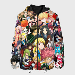 Мужская куртка Аниме коллаж