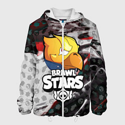 Куртка с капюшоном мужская BRAWL STARS:CROW, цвет: 3D-белый