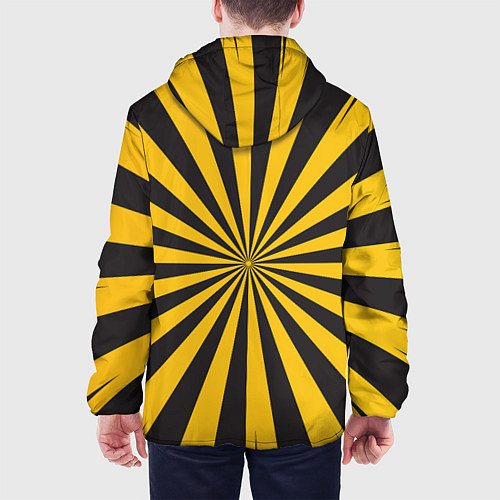 Мужская куртка MY HERO ACADEMIA желтые полосы / 3D-Белый – фото 4