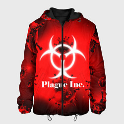 Куртка с капюшоном мужская PLAGUE INC, цвет: 3D-черный