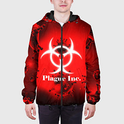 Куртка с капюшоном мужская PLAGUE INC, цвет: 3D-черный — фото 2