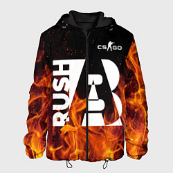 Куртка с капюшоном мужская CS: Go Rush AB, цвет: 3D-черный
