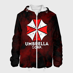 Куртка с капюшоном мужская UMBRELLA CORP, цвет: 3D-белый