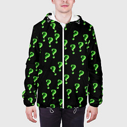 Куртка с капюшоном мужская Знак вопроса, цвет: 3D-белый — фото 2
