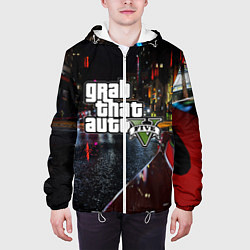Куртка с капюшоном мужская Grand Theft Auto V, цвет: 3D-белый — фото 2