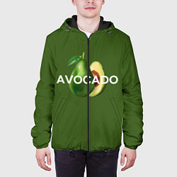 Куртка с капюшоном мужская АВОКАДО, цвет: 3D-черный — фото 2