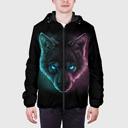 Куртка с капюшоном мужская Neon Style, цвет: 3D-черный — фото 2