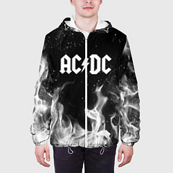 Куртка с капюшоном мужская AC DC, цвет: 3D-белый — фото 2