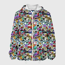 Куртка с капюшоном мужская Stickerboom, цвет: 3D-белый
