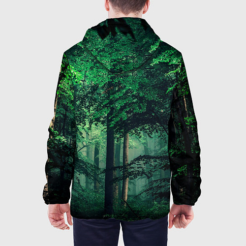Мужская куртка Деревья / 3D-Белый – фото 4