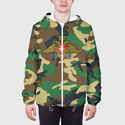 Куртка с капюшоном мужская Камуфляж Войска связи цвета 3D-белый — фото 2