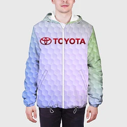 Куртка с капюшоном мужская TOYOTA, цвет: 3D-белый — фото 2