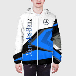Куртка с капюшоном мужская Mercedes-Benz, цвет: 3D-белый — фото 2