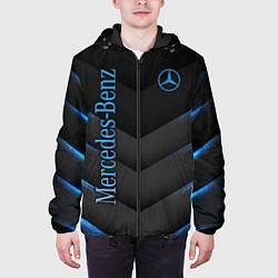 Куртка с капюшоном мужская Mercedes-Benz, цвет: 3D-черный — фото 2