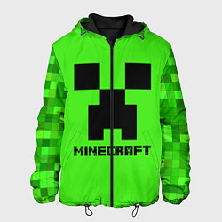 Куртка с капюшоном мужская MINECRAFT, цвет: 3D-черный
