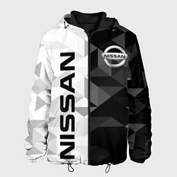 Куртка с капюшоном мужская NISSAN, цвет: 3D-черный