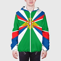 Куртка с капюшоном мужская Пограничные Войска, цвет: 3D-белый — фото 2