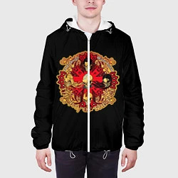 Куртка с капюшоном мужская Five Finger Death Punch, цвет: 3D-белый — фото 2