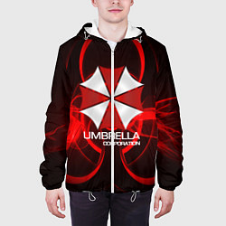 Куртка с капюшоном мужская Umbrella Corp, цвет: 3D-белый — фото 2