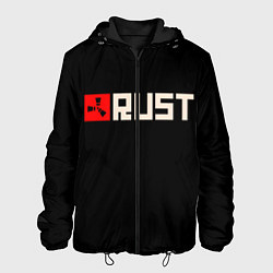 Куртка с капюшоном мужская RUST, цвет: 3D-черный