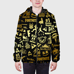 Куртка с капюшоном мужская FORTNITE, цвет: 3D-черный — фото 2