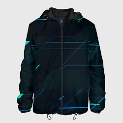 Куртка с капюшоном мужская Modern Geometry, цвет: 3D-черный
