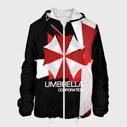 Куртка с капюшоном мужская UMBRELLA CORP, цвет: 3D-белый