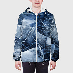 Куртка с капюшоном мужская Лёд, цвет: 3D-белый — фото 2