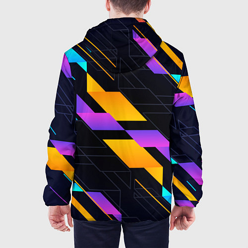 Мужская куртка Modern Geometry / 3D-Белый – фото 4