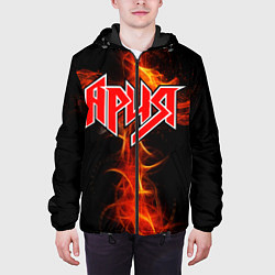 Куртка с капюшоном мужская Ария, цвет: 3D-черный — фото 2