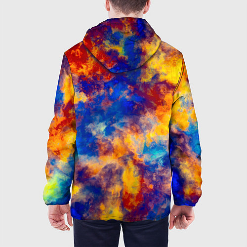 Мужская куртка Огненно-синий полутон / 3D-Белый – фото 4