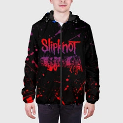 Куртка с капюшоном мужская SLIPKNOT, цвет: 3D-черный — фото 2